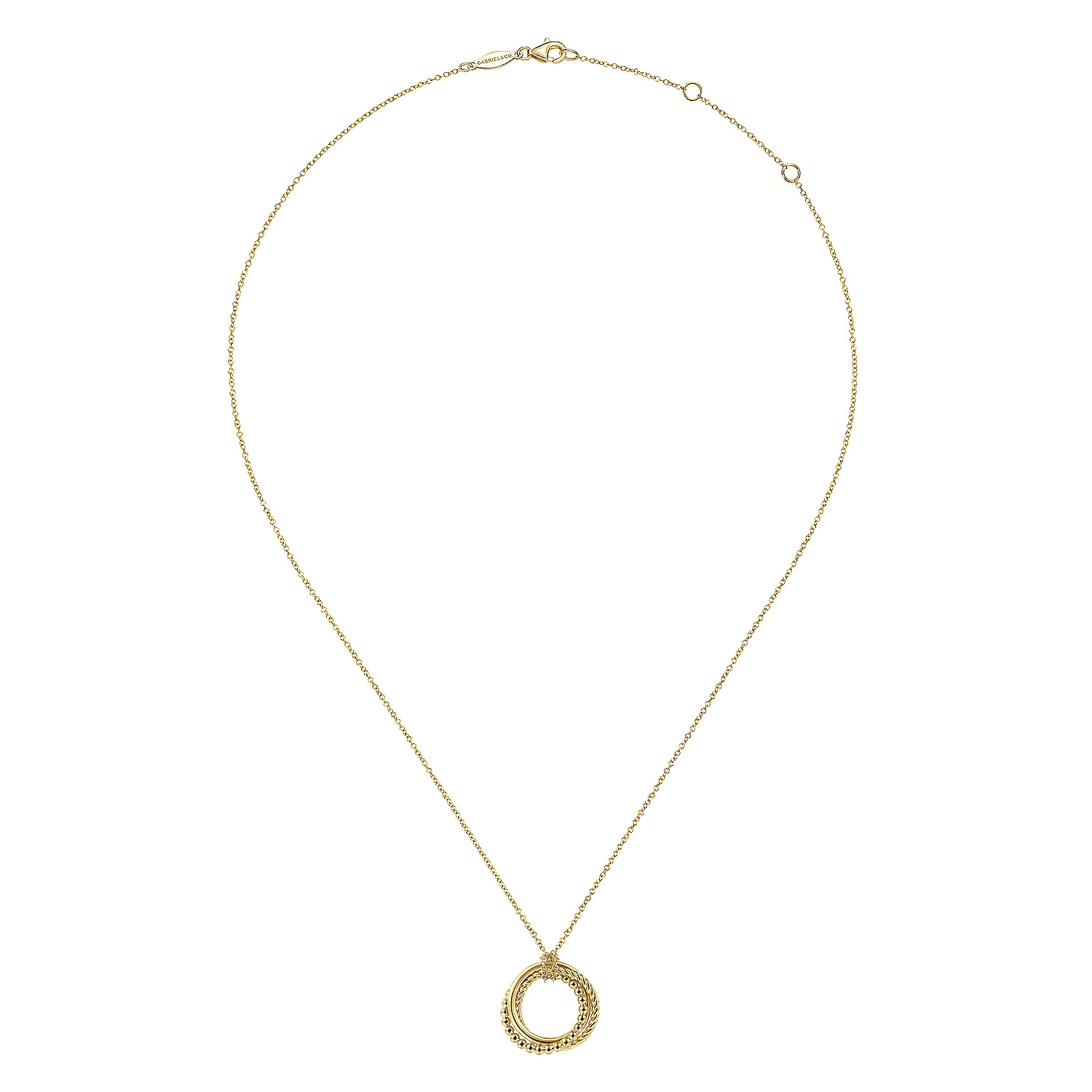 14K-Yellow-Gold-BujukanTwisted-Rope-Multi-Circle-Pendant-Necklace2