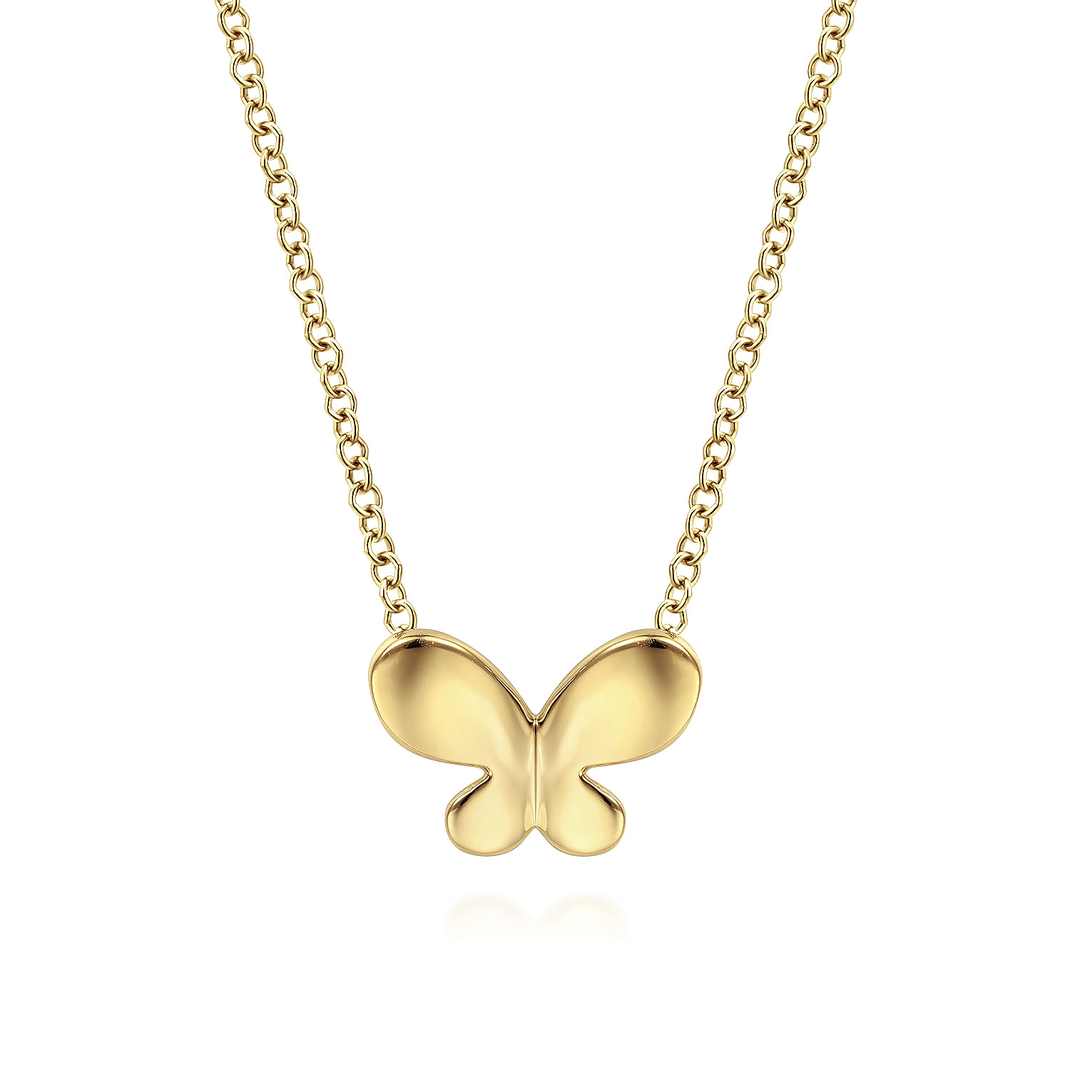 14K Yellow Gold Butterfly Pendant Necklace | Shop 14k Yellow Gold