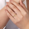 14K Yellow Gold Bypass Leaf Ring