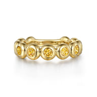 14K Yellow Gold CT - Citrine Ladies Ring