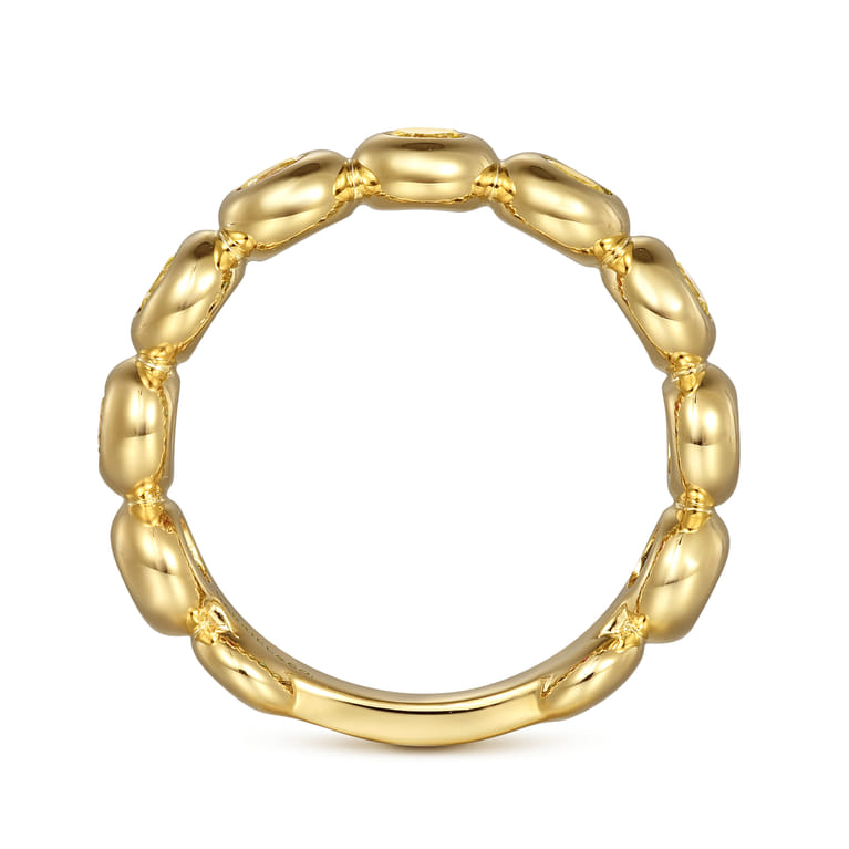 14K Yellow Gold CT - Citrine Ladies Ring - Shot 2