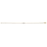 14K Yellow Gold Chain Bracelet with Diamond Cross - 0.1 ct