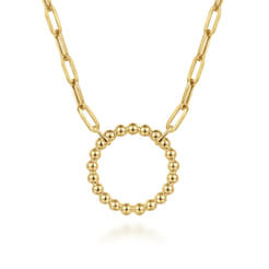 14K Yellow Gold Chain Necklace-Bujukan