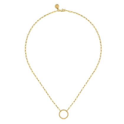 14K Yellow Gold Chain Necklace-Bujukan