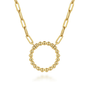 14K-Yellow-Gold-Chain-Necklace-with-Bujukan-Circle1