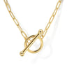 14K Yellow Gold Chain Necklace with Toggle