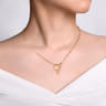 14K Yellow Gold Chain Necklace with Toggle