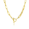 14K Yellow Gold Chain Necklace with Toggle