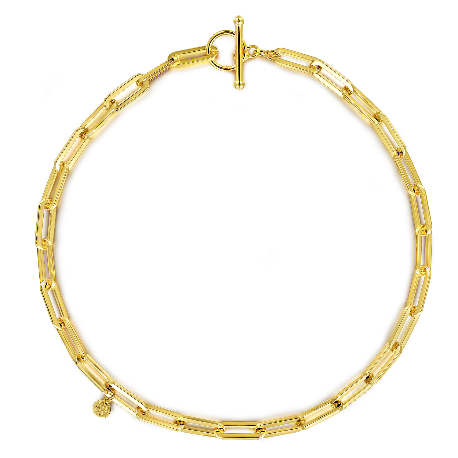 14K Yellow Gold Chain Necklace with Toggle - Shot 2