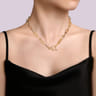 14K Yellow Gold Chain Necklace with Toggle