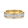 Straight Wedding Ring in 14k Yellow Gold with Baguette Natural Diamond at Gabriel & Co.