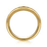 Straight Wedding Ring in 14k Yellow Gold with Baguette Natural Diamond at Gabriel & Co.