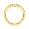 Straight Wedding Ring in 14k Yellow Gold with Baguette Natural Diamond at Gabriel & Co.