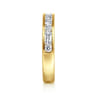 Straight Wedding Ring in 14k Yellow Gold with Baguette Natural Diamond at Gabriel & Co.