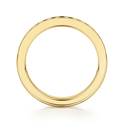 14K Yellow Gold Channel Setting Diamond Anniversary Band