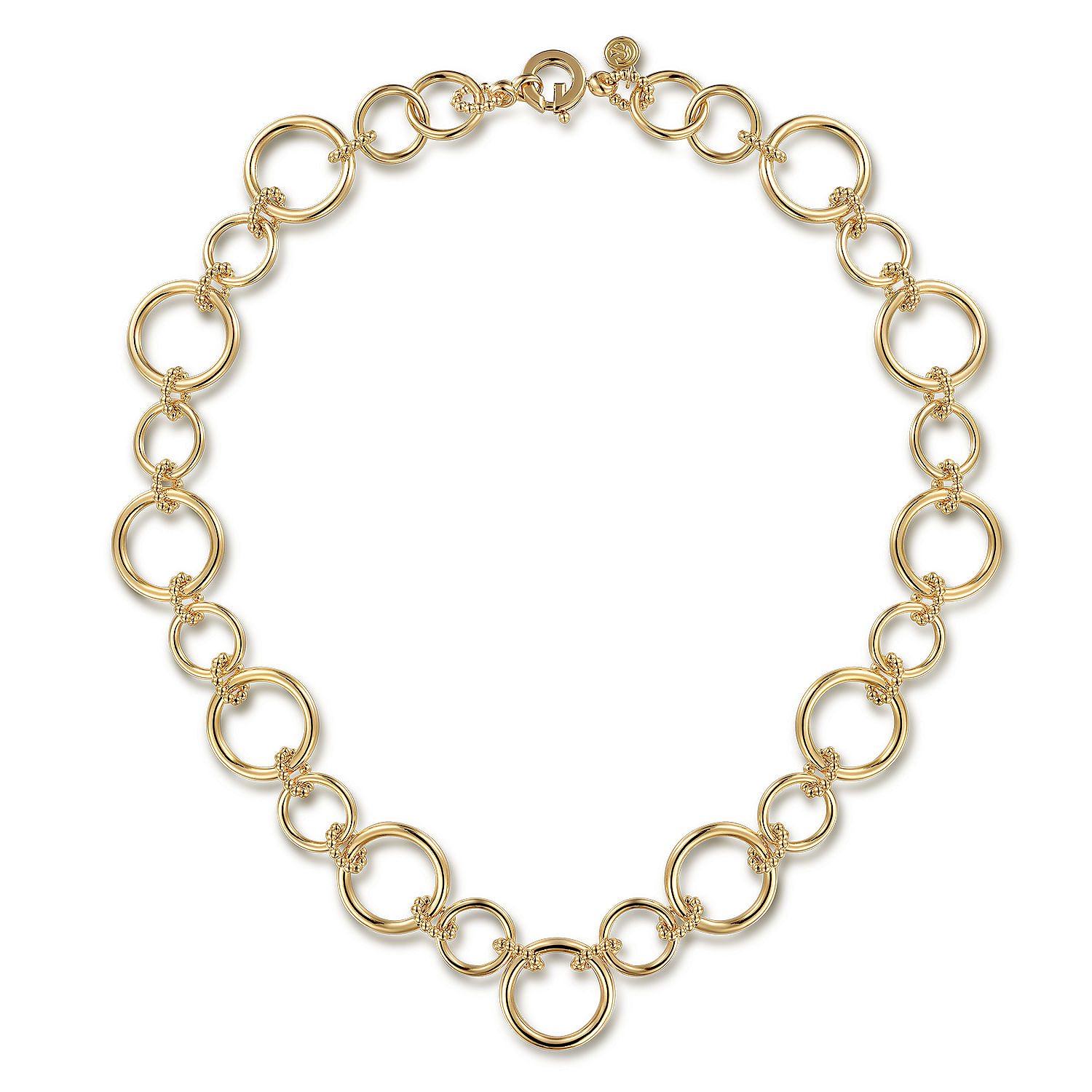 【待望の最新作】≪ADRAR≫ Circle Link Chain Bracelet (Gold) CHAIN LINK CIRCLE PATTERN BRACELET - GOLD