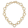 14K Yellow Gold Circle Link Chain Necklace