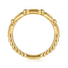 14K Yellow Gold Citrine Geometric Stackable Ring