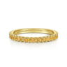 14K Yellow Gold Citrine Stackable Ring