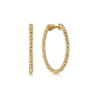 14K Yellow Gold Classic Hoop Earrings 30mm-Bujukan