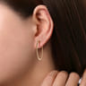 14K Yellow Gold Classic Hoop Earrings 30mm-Bujukan