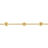 14K Yellow Gold Clover Station Bracelet-Bujukan
