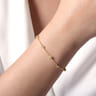 14K Yellow Gold Clover Station Bracelet-Bujukan
