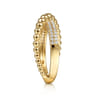 14K Yellow Gold Criss Cross Diamond Bujukan Ring - 0.2 ct