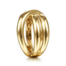14K Yellow Gold Criss Cross Ring