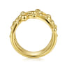 14K Yellow Gold Criss Crossing Bujukan Ring