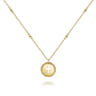 14K Yellow Gold Cross Pendant Necklace-Bujukan