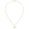 14K Yellow Gold Cross Pendant Necklace-Bujukan
