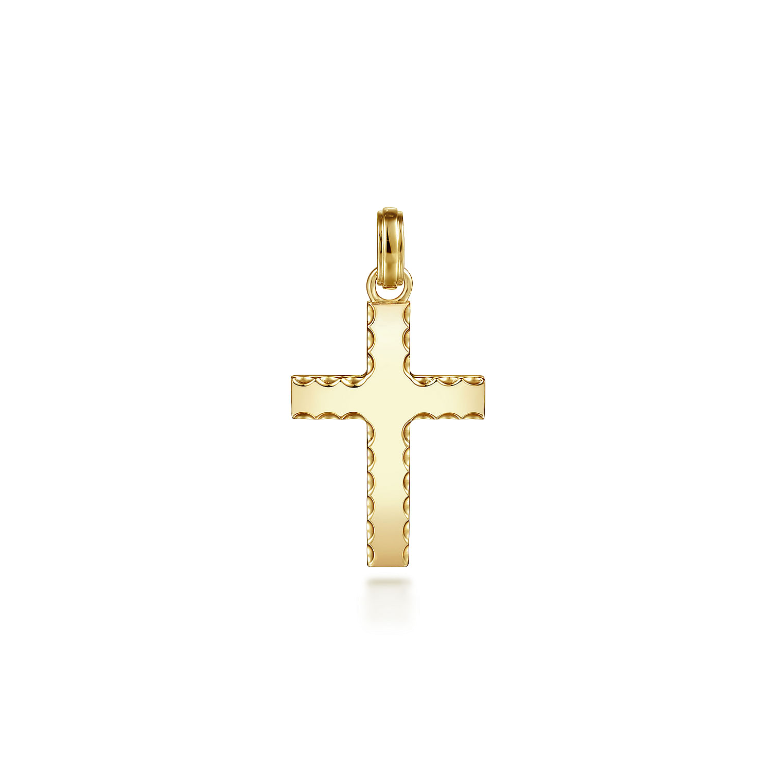 14k Solid 2024 Gold Cross with 10k Gold Chain