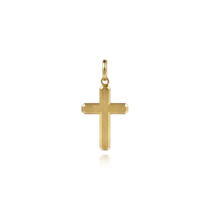 14K Yellow Gold Cross Pendant