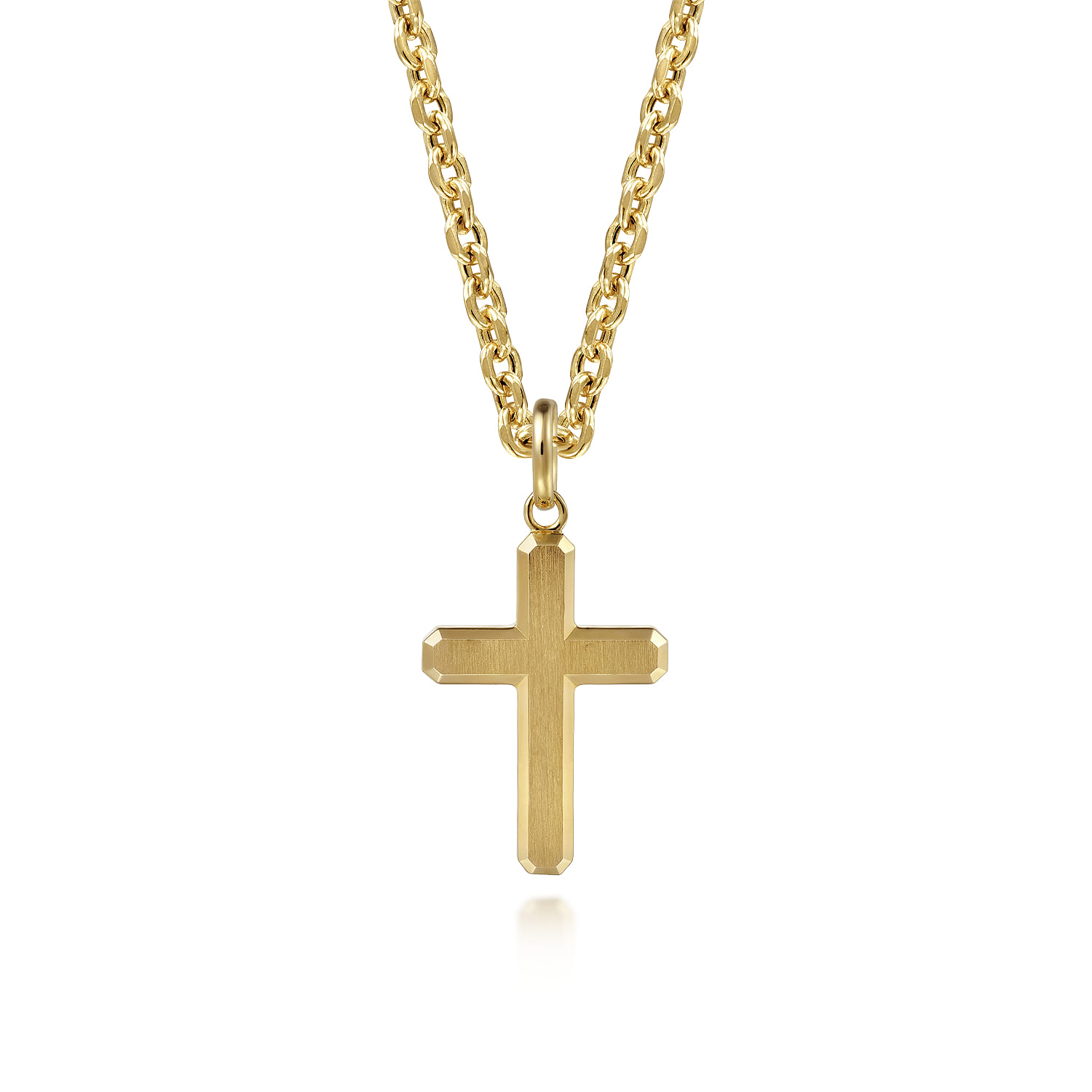 14K Yellow Gold Cross Pendant
