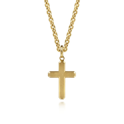 14K Yellow Gold Cross Pendant