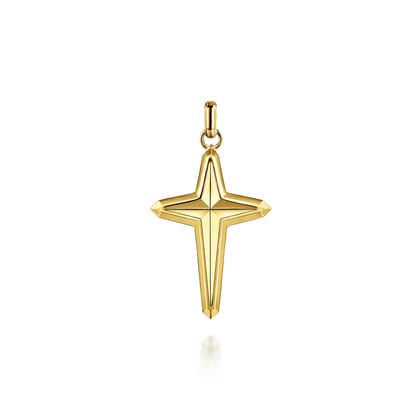 14K Yellow Gold Cross Pendant