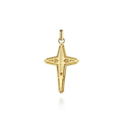 14K Yellow Gold Cross Pendant