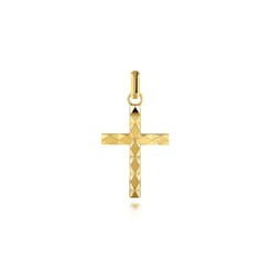 14K Yellow Gold Cross Pendant