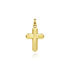 14K Yellow Gold Cross Pendant