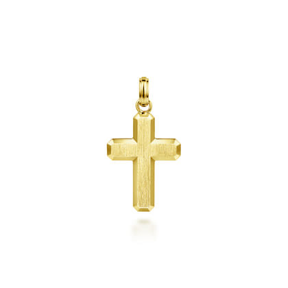 14K Yellow Gold Cross Pendant