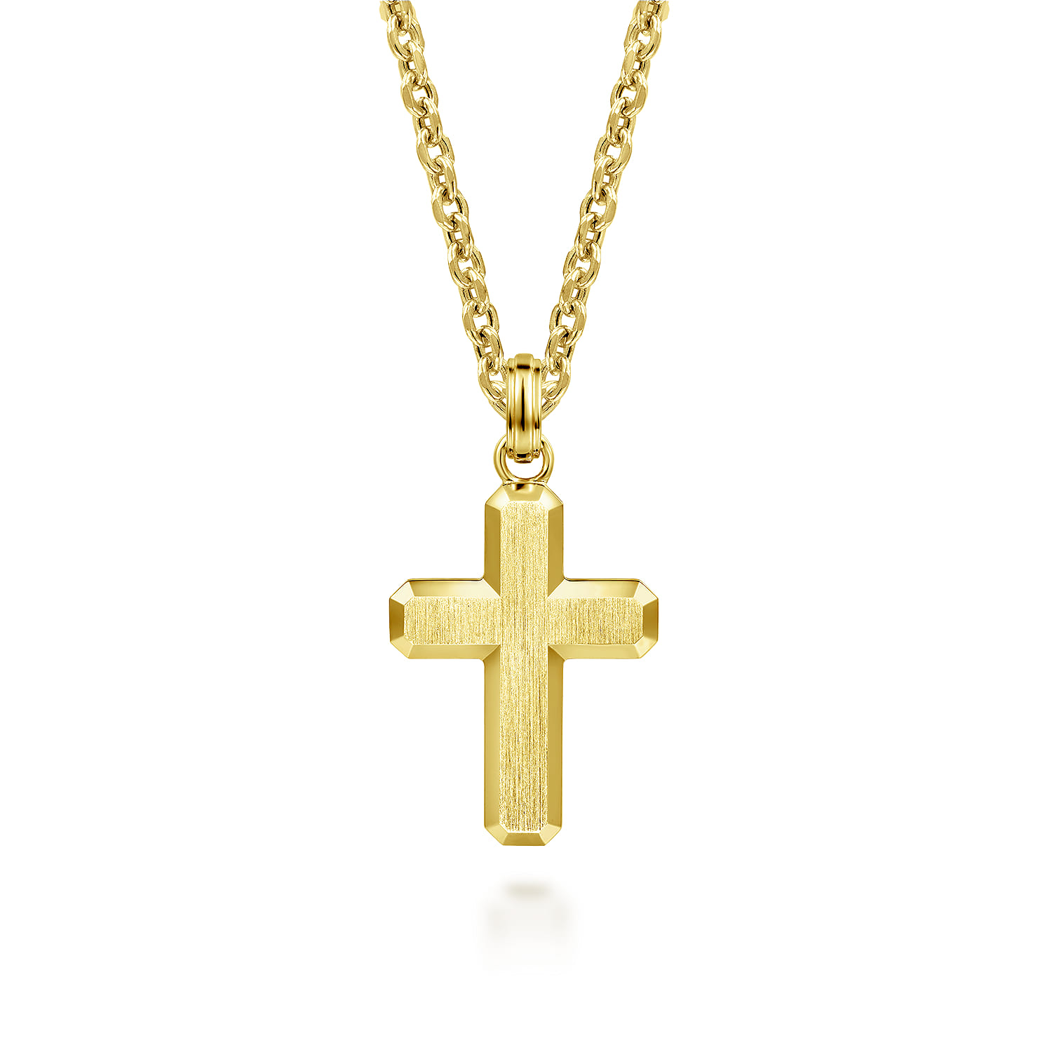 14K Yellow Gold Cross Pendant