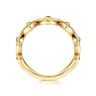 14K Yellow Gold Crown Bujukan Stackable Ring