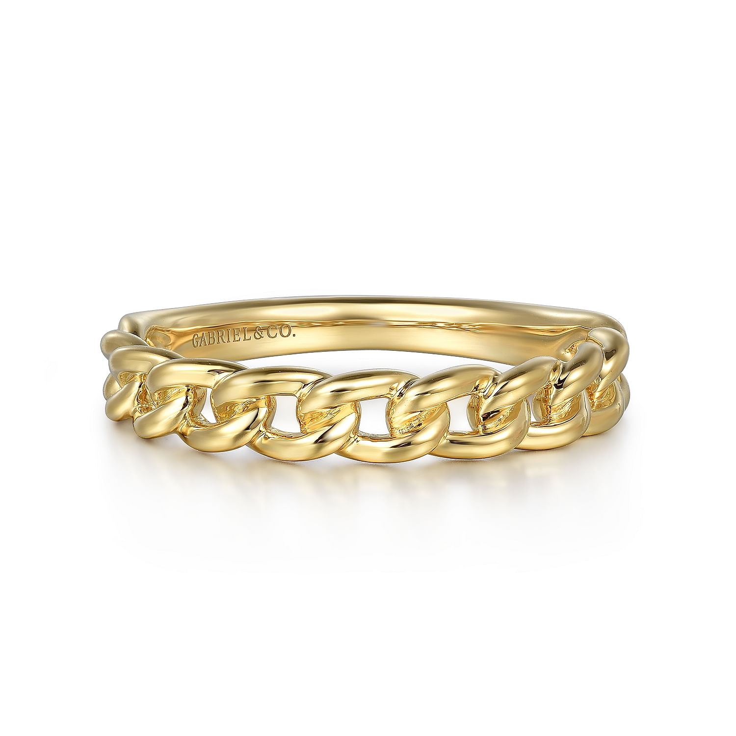 Womens cuban link ring hotsell