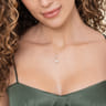 14K Yellow Gold Cultured Pearl and Diamond Drop Pendant Necklace - 0.16 ct