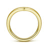 14K Yellow Gold Curved Matching Wedding Band