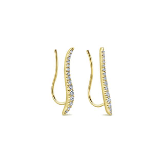 14K-Yellow-Gold-Curving-Bar-Ear-Crawler-Diamond-Earrings2