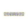 Eternity Band Wedding Ring in 14k Yellow Gold with Cushion Cut Natural Diamond at Gabriel & Co.
