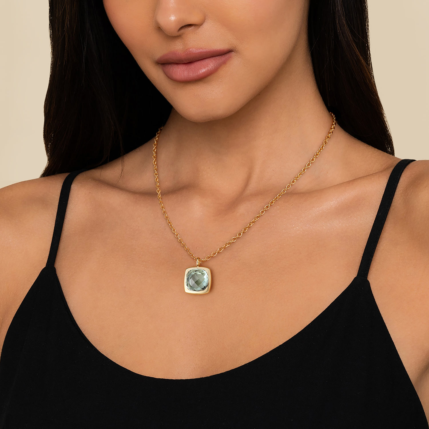 イエロー・ゴールデンアパタイトネックレス 14k Yellow Gold Pendant Color Necklace. SKU: NK7469Y4JGA | Gabriel