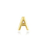 14K Yellow Gold Diamond A Initial Locket Charm - 0.06 ct